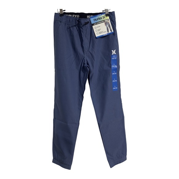 Hurley Other - Hurley Kids Performance Jogger Blue Tapered‎ Fit Pants Size L 10/12 NEW